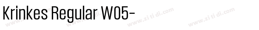 Krinkes Regular W05字体转换 Krinkes Regular W05字体转换